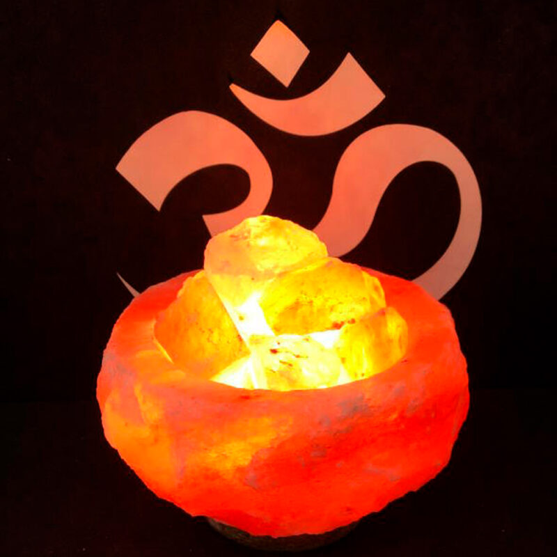 Lámpara de Sal del Himalaya Cuenco Natural