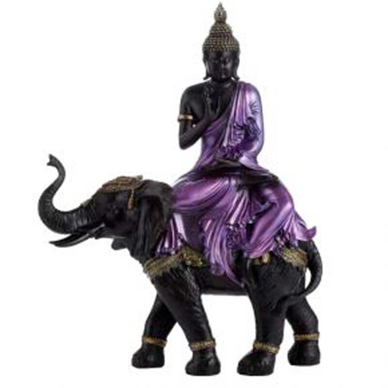 Gran Buda Tailandés Sobre Elefante