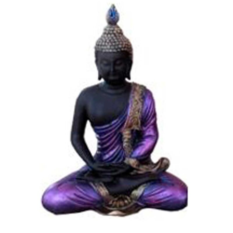 Buda Tailandés En Loto Dorado Y Morado A