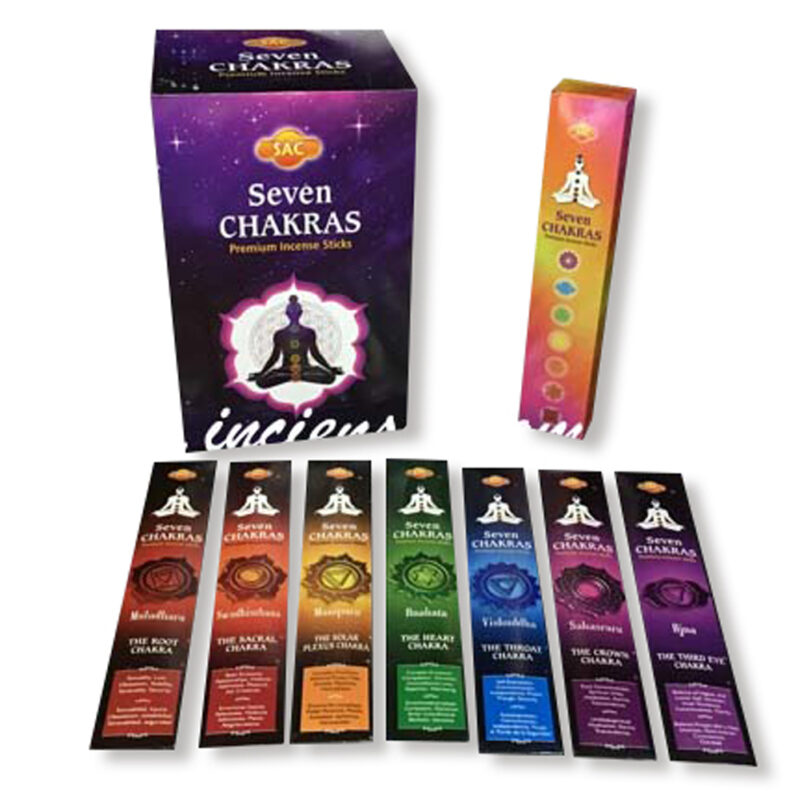 Incienso 7 Chakras 12 Cajas Sac