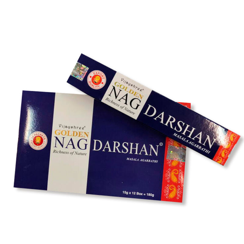 Incienso Golden Nag Darshan Azul Vijayshree