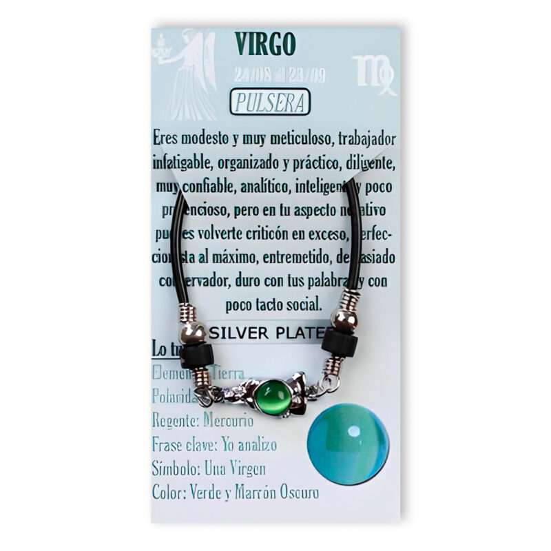 Pulsera Virgo Cuarzo Cristal