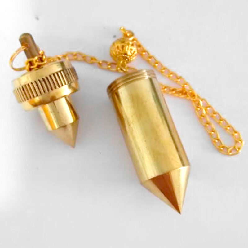 Péndulo Bala Dorada Con Cadena De 4cm