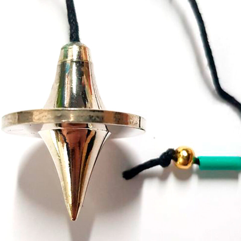 Péndulo Cono Metal Plateado