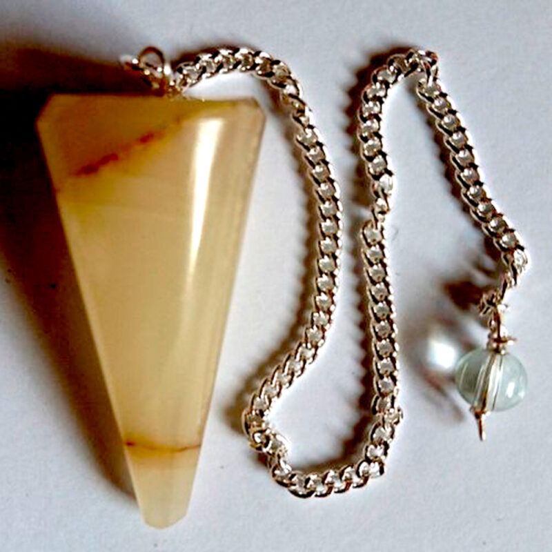 Péndulo Selenita Naranja