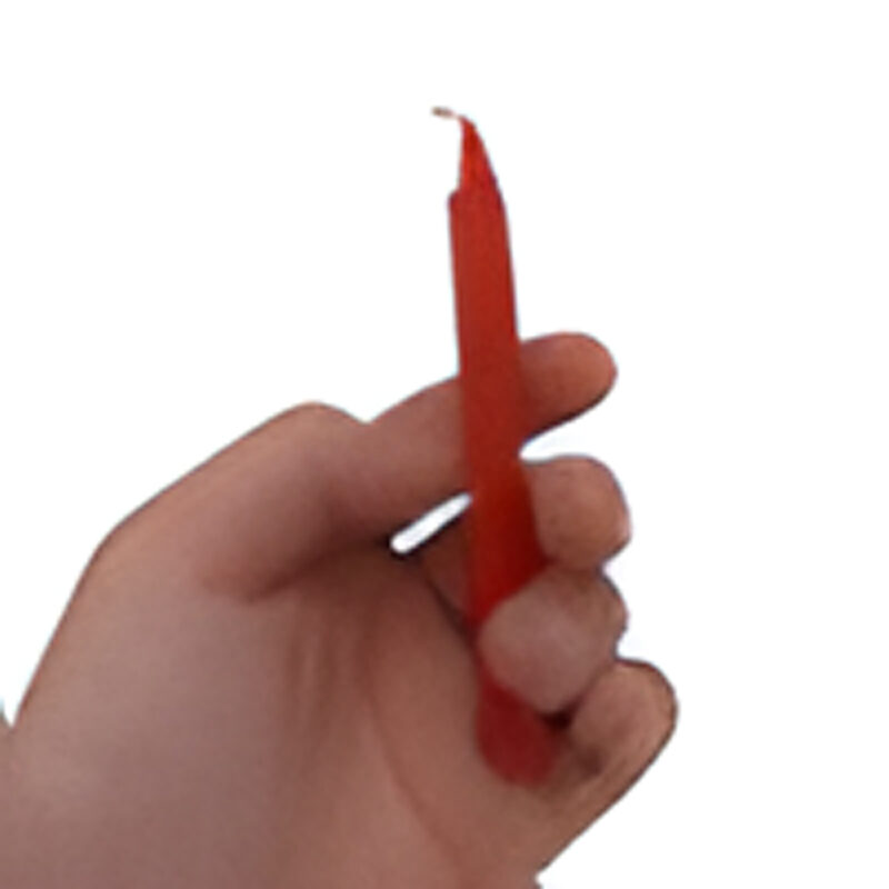 Velas de Oración en Varios Colores: Manifesta tus Deseos con Poder - Rojo, 10 cm